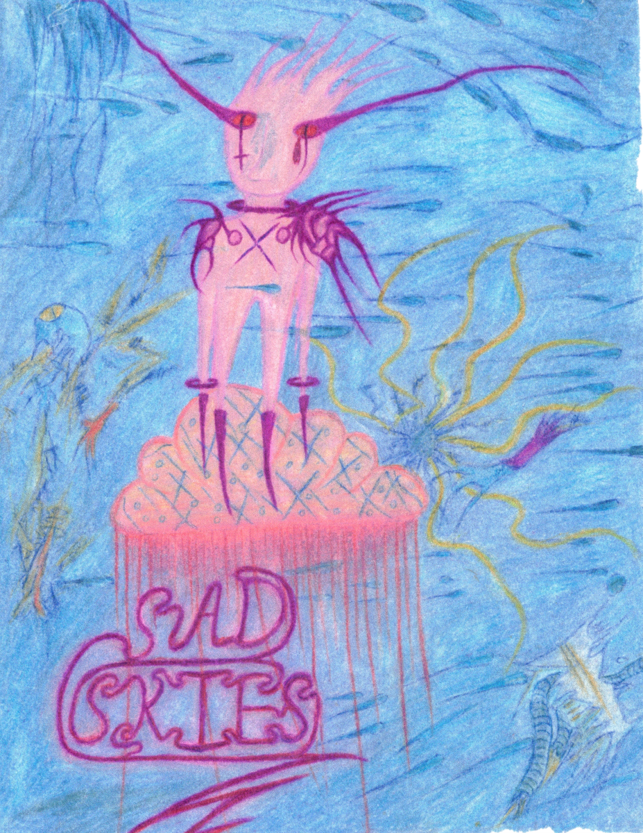 Sad Skies. Colored Pencil.